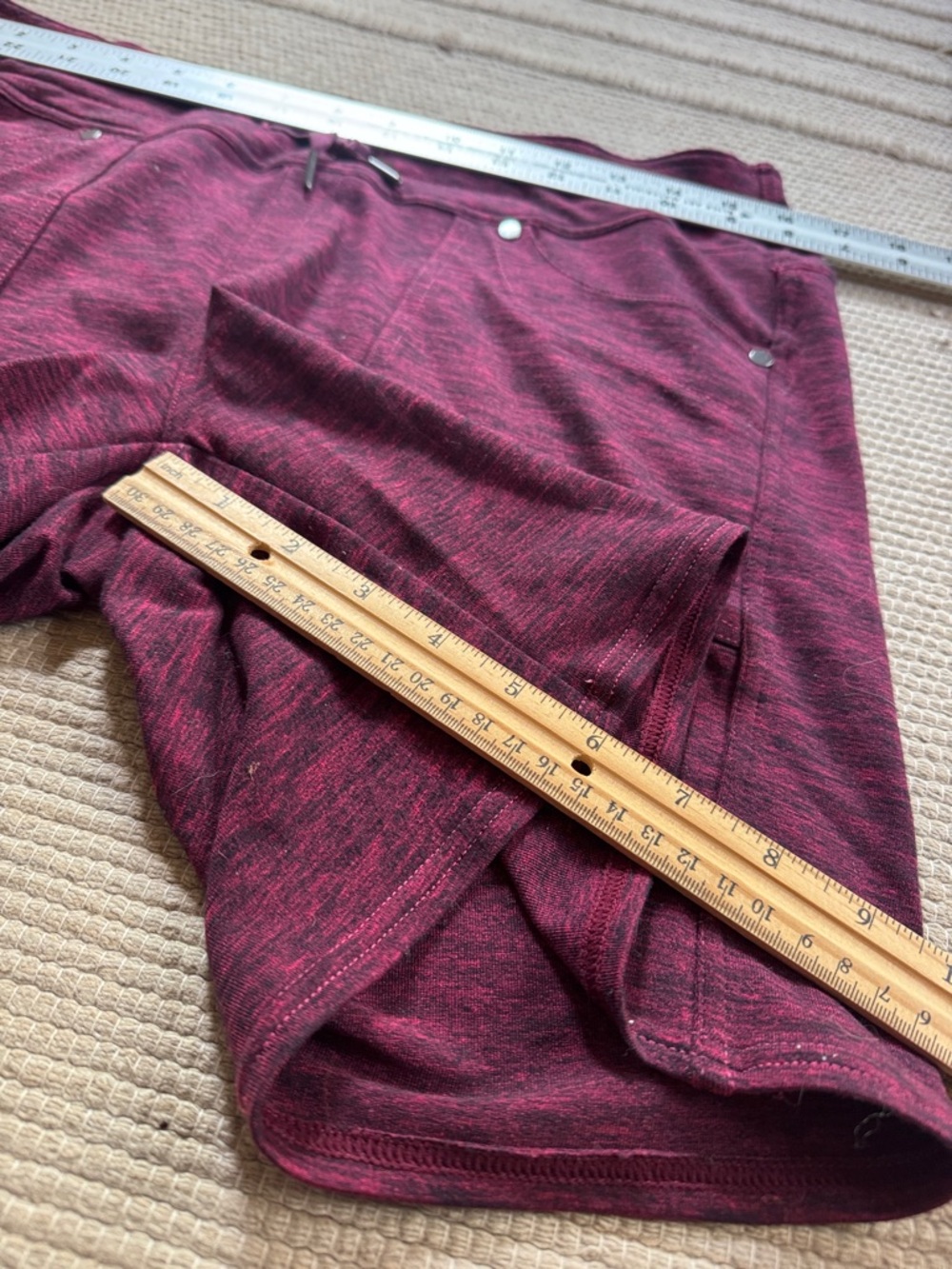 Kuhl shorts stretchy purple wine berry melange athletic hiking women’s 10 M NEW - Picture 6 of 9